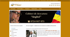 Desktop Screenshot of anghelavocat.ro